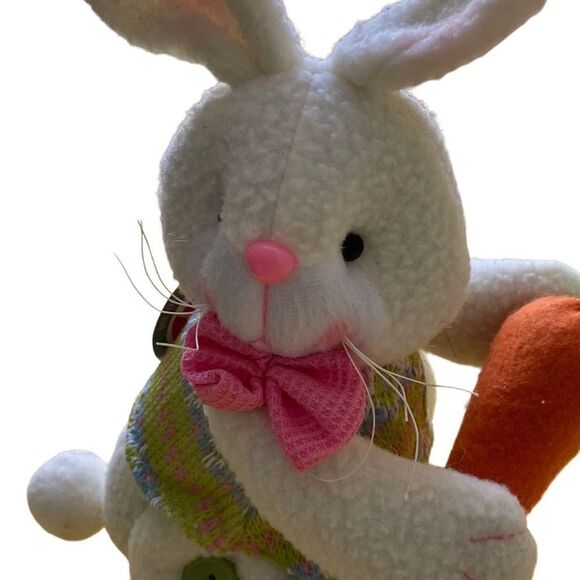 Rare Delton Fine Collectables 12” Easter Bunny - Picture 2 of 7